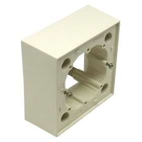   10976_AMF Egyes, falon kívüli szerelődoboz, elefántcsont színű