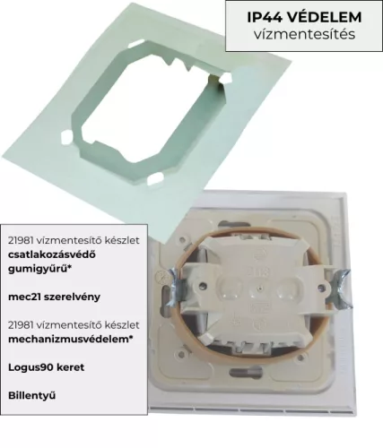 21012 Egypólusú kapcsoló, jelzőfénnyel