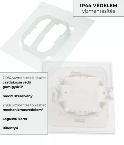 21159 Záró nyomógomb és váltókapcsoló, 10A - 250V