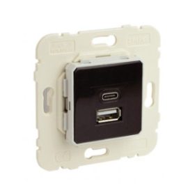 21381 dupla töltő aljzat (USB-A + USB-C)