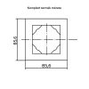 Fekete USB töltő aljzat (USB-A + USB-C) - komplett - mec21 (21381+90674_TPM+90910_TPM)
