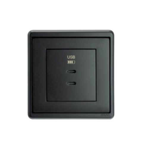 21382 dupla töltő aljzat (2x USB-C)