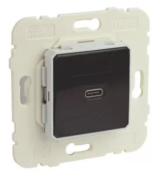 Fehér USB-C gyorstöltő aljzat - komplett - mec21 (21398+90676_TBR+90910_TBR)