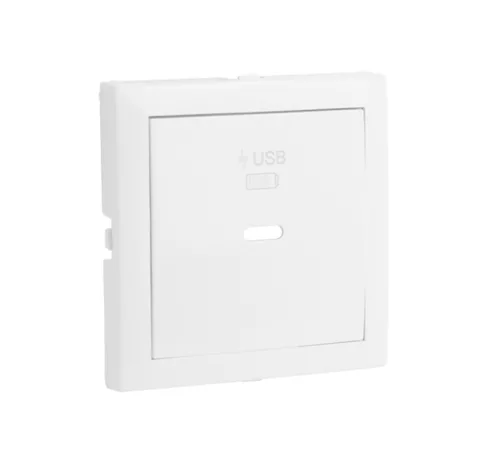 Fehér USB-C gyorstöltő aljzat - komplett - mec21 (21398+90676_TBR+90910_TBR)