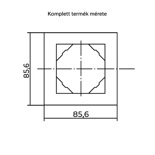 Fehér USB-C gyorstöltő aljzat - komplett - mec21 (21398+90676_TBR+90910_TBR)