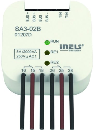 SA3-02B Kétcsatornás kapcsoló modul