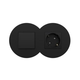 43920_TPM Siza kettes keret, matt fekete színű