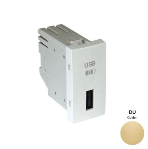 45383_SDU USB-A töltő, arany - 1 modul