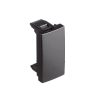 Fekete USB-C töltő, 1 modul + 1 vakfedél - komplett - q45 (45387_SPM+45973_SPM+45910_TPM+45993)