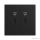 Fekete USB-C töltő, 1 modul x2 - komplett - q45 (2x45387_SPM+45910_TPM+45993)