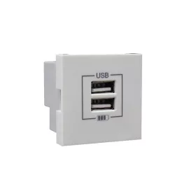 45439_SBR dupla USB töltő (2x USB-A), fehér