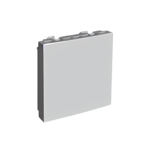 45677_SAL Quadro 45 vakfedél, alumínium - 2 MODUL