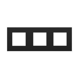 45930_TPM QUADRA hármas keret, matt fekete színű