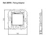 45993 Q45 Adapter fali dobozba, kerettel történő szereléshez