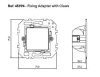 45994 Q45 Adapter fali dobozba, kerettel történő szereléshez karmokkal