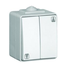   48281_CBR IP65 Redőny nyomógomb, elektronikus retesszel fehér