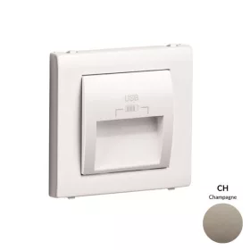   50673_TCH dupla USB töltő (2x USB-A), 20°-os kimenet, pezsgő