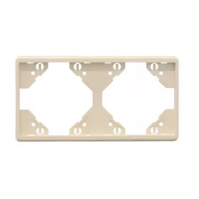   50921_TMF Apolo 5000 vízszintes kettes keret, elefántcsont színű