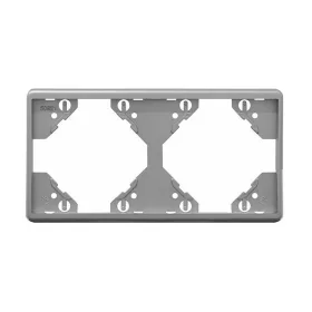   50921_TPR Apolo 5000 vízszintes kettes keret, ezüst színű