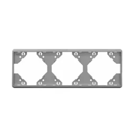   50931_TPR Apolo 5000 vízszintes hármas keret, ezüst színű