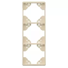   50932_TMF Apolo 5000 függőleges hármas keret, elefántcsont színű