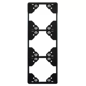   50932_TPM Apolo 5000 függőleges hármas keret, matt fekete színű