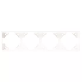   50941_TBM Apolo 5000 vízszintes négyes keret, matt fehér színű