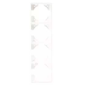   50942_TBM Apolo 5000 függőleges négyes keret, matt fehér színű