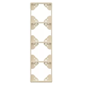   50942_TMF Apolo 5000 függőleges négyes keret, elefántcsont színű