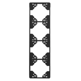   50942_TPM Apolo 5000 függőleges négyes keret, matt fekete színű