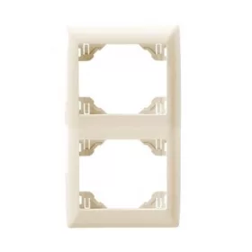   70922_TMF sirius70 függőleges kettes keret, elefántcsont színű