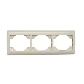   70931_TMF sirius70 vízszintes hármas keret, elefántcsont színű