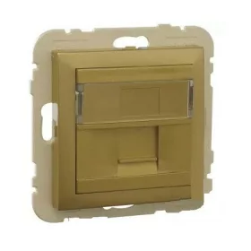 90441_SDU Szimpla RJ45 keretszerelvény, arany színű