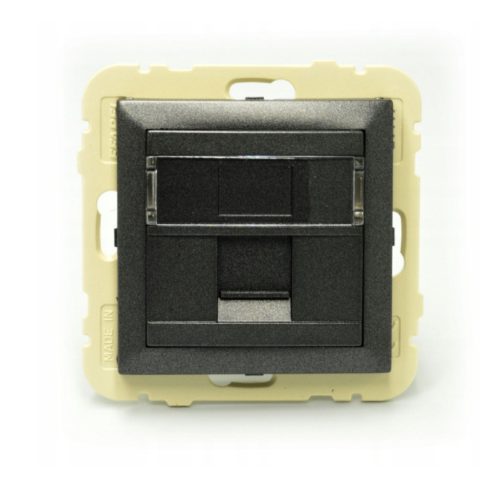 90441_SIS RJ45 Szimpla fedlap, szürke színű