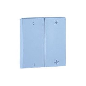   90616_TAL Dupla billentyű ventillátor jellel, alumínium színű