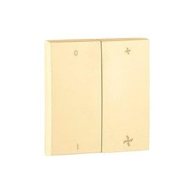   90616_TDU Dupla billentyű ventillátor jellel, arany színű