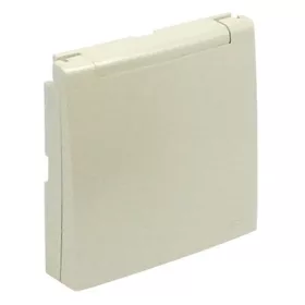   90654_TPE Csapfedeles fedlap csatlakozóaljzathoz IP44, francia típus gyöngyház