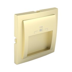 90673_TDU Fedlap dupla USB-A aljzathoz 
(20°-os), arany