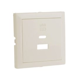   90674_TPE Fedlap dupla töltő aljzathoz (USB-A + USB-C), gyöngyház