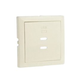   90675_TPE Fedlap dupla töltő aljzathoz (2x USB-C), gyöngyház