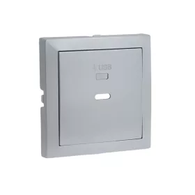 90676_TAL Fedlap USB-C töltő aljzathoz, alumínium