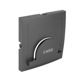   90733_TIS Fedlap időkapcsolós hotelkártyatartóhoz, szürke színű