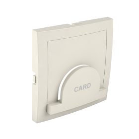   90733_TMF Fedlap időkapcsolós hotelkártyatartóhoz, elefántcsont színű