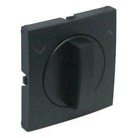   90761_TIS Fedlap forgócsapos nyomógombhoz, fel/le jellel szürke