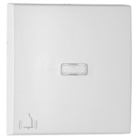   90795_TBR Egyes billentyű jelzőfényes csengő jellel fehér