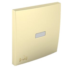   90795_TDU Egyes billentyű jelzőfényes csengő jellel arany