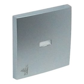   90796_TAL Egyes billentyű jelzőfényes pincér jellel alumínium