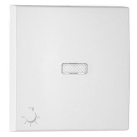   90797_TBR Egyes billentyű jelzőfényes lámpa jellel fehér