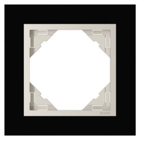 90910_TEC Crystal Egyes keret, fekete kristály/gyöngyház