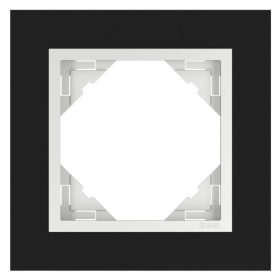 90910_TEG Crystal Egyes keret, fekete kristály/jég